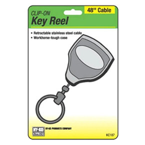 Hy-Ko Black Clip-on Key Reel with 48" Retractable Cable Hy-Ko Black Clip-on Key Reel with 48" Retractable Cable