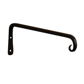 Panacea Forged Straight Hook Hanging Plant Bracket - Black