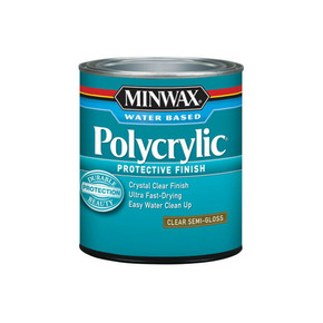 Minwax Clear Gloss Polycrylic Protective Finish - 1 gal
