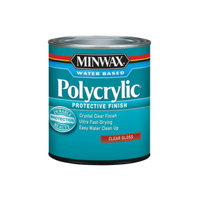 Minwax Clear-Gloss Polycrylic Protective Finish - 1 qt Minwax Clear-Gloss Polycrylic Protective Finish - 1 qt