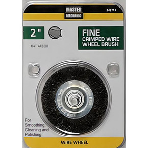 Master Mechanic Fine Crimped Wire Wheel Brush - 2"