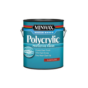 Minwax Clear Gloss Polycrylic Protective Finish - 1 Gal