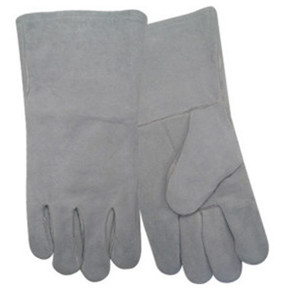 Red Steer Men's Suede Cowhide Leather Palm Welder Gloves - Large Red Steer Men's Suede Cowhide Leather Palm Welder Gloves - Large