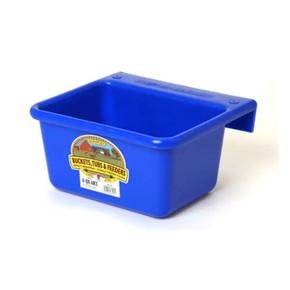 Little Giant Blue Duraflex Plastic Mini Feeder - 6 Qt