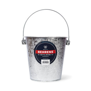 Behrens Hot Dipped Steel Stable Pail With Reinforced Handle - 22 Qt