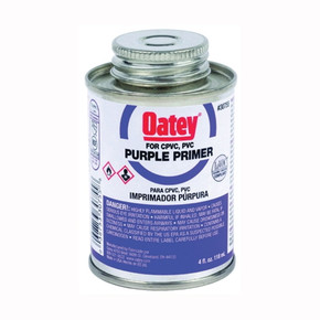 Oatey Purple Primer And Cpvc Cement - 4 Oz