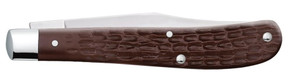 Case Brown Synthetic Slimline Trapper Knife