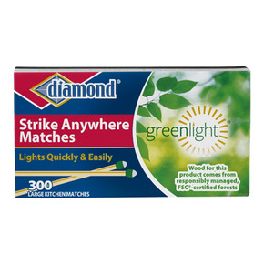 Diamond Greenlight Strike Anywhere Kitchen Matches - 300 ct