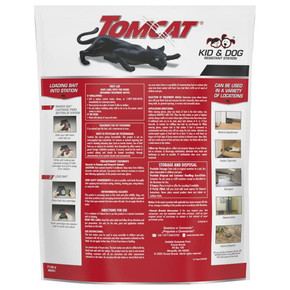 Tomcat Mouse Killer Child & Dog Resistant Refillable Station - 16 Pk