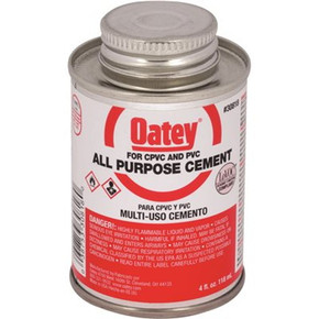 Oatey All Purpose Clear Cement - 4 oz Oatey All Purpose Clear Cement - 4 oz