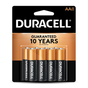 Duracell AA Coppertop Alkaline Batteries - 8 pk