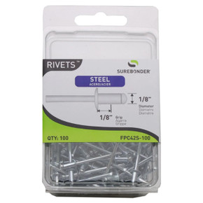 Surebonder Short Steel Rivet - 100 pk Surebonder Short Steel Rivet - 100 pk