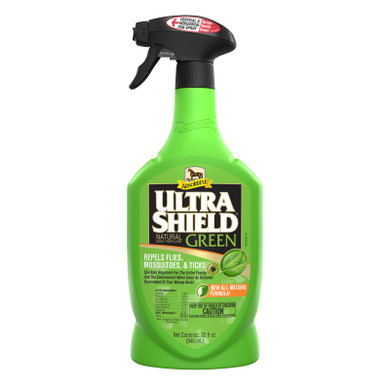 Absorbine Ultrashield Green Natural Fly Repellent for Horse - 32 oz