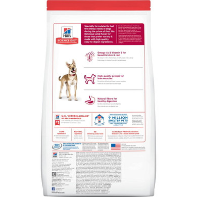Hill's Science Diet Adult Lamb Meal & Brown Rice Recipe Dog Food - 33 lb