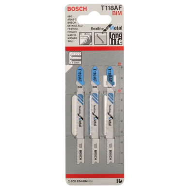 Bosch 24 Tpi Straight Cut Metal Jigsaw Blade - 5 Pk