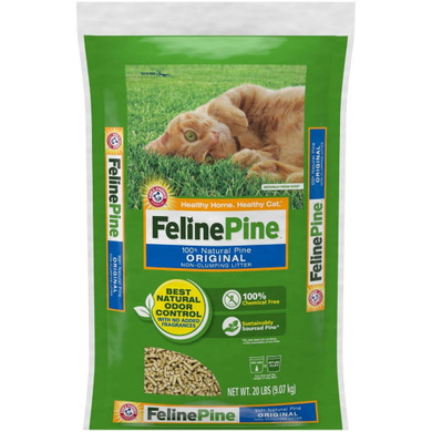Feline Pine Highly Absorbent Non-clumping Litter - 20 lb