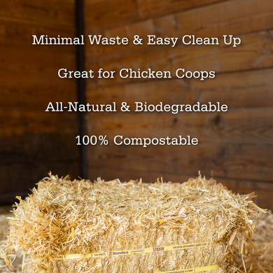 Standlee Premium Products Certified Straw Grab & Go Compressed Bale Animal Bedding, 3.6 cu. ft.
