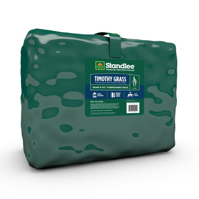 Standlee Premium Western Forage Timothy Grass Grab & Go Compressed Hay Bale 50 lb.