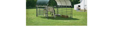 ShelterLogic Powder Coated Green Corral Shelter - 12' X 12'