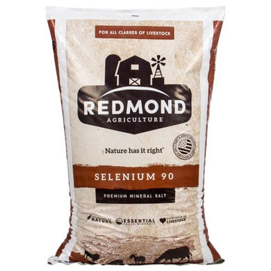 Redmond Agriculture Selenium 90 Premium Mineral Salt - 50 lb