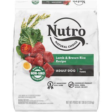 Nutro Natural Choice Lamb & Brown Rice Recipe Adult Dry Dog Food - 30 lb