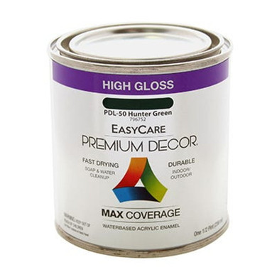 Easy Care Premium Decor Hunter Green Gloss Enamel Paint - 1/2 Pt