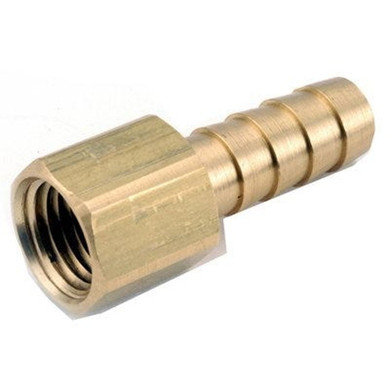 Anderson Metals Brass Lead-free Fpt Barb Insert - 3/8" X 1/4"