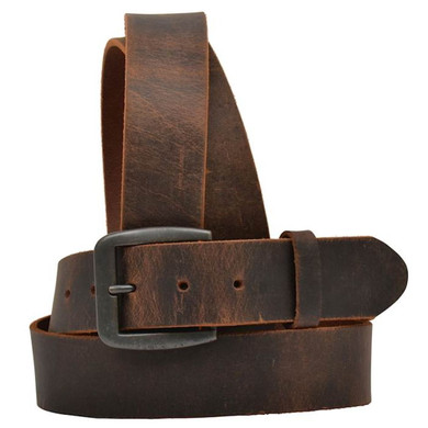 3D Men's Brown Bay Apache Leather Belt