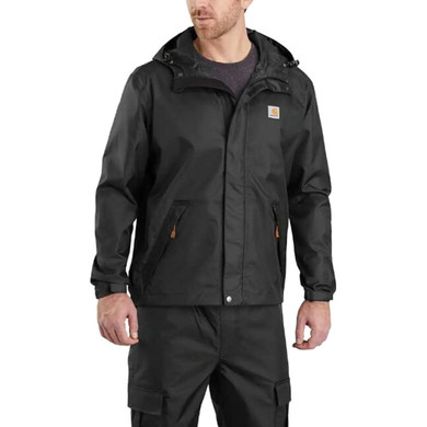 Carhartt Men's Black Storm Defender Loose Fit Midweight Jacket