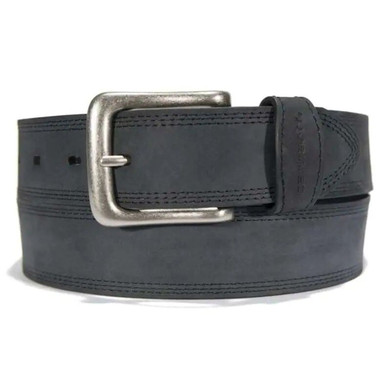 Carhartt Men's Top-Grain Bridle Leather Detroit Belt - Black