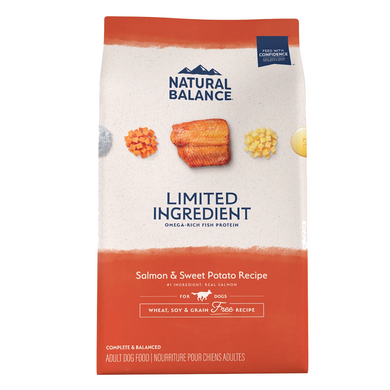 Natural Balance L.I.D Grain Free Salmon & Sweet Potato Dry Adult Dog Food - 24 lb