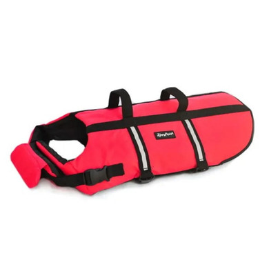 Zippy Paws Adventure Life Jacket For Dog - Red - Large