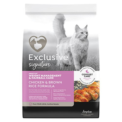Exclusive Signature Weight Management Chicken & Brown Rice Dry Cat Food - 5 lb