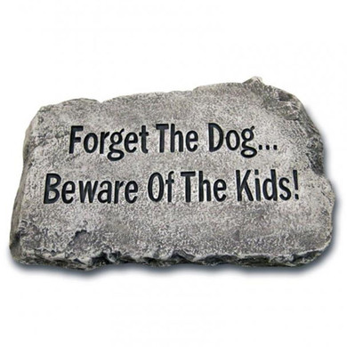 Massarelli's Forget The Dog Garden Stone - 10"