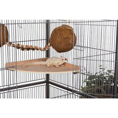 Exotic Nutrition Wood Corner Platform - Large