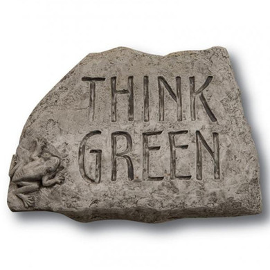 Massarelli's Think Green With Frog Garden Stone - 8"