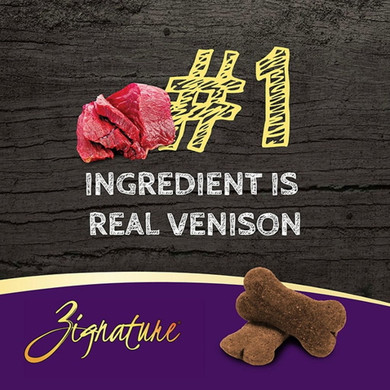 Zignature Limited Ingredient Formula Venison Biscuits Ziggy Bar Dog Treat - 12 Oz