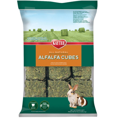 Kaytee All Natural Alfalfa Cubes For Small Animal - 15 Oz