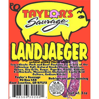 Taylor's Sausage Original Landjaeger - 3 Oz