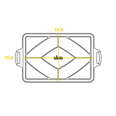 Lodge Seasoned Cast Iron Baking Pan - 15-1/2" X 10-1/2"