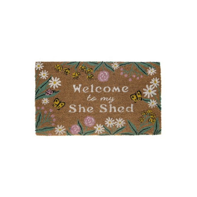 Ganz Welcome To My She Shed Doormat - 30" X 18"