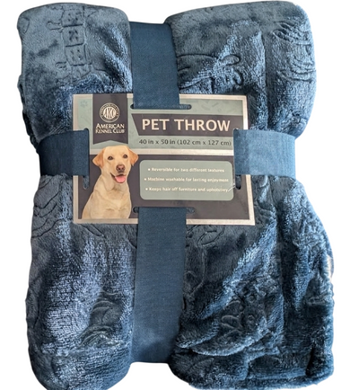 American Kennel Club Fleece Pet Throw Dog Blanket - 40" X 50"