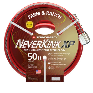 Teknor Apex Neverkink Farm & Ranch Hose - 3/4" X 75'