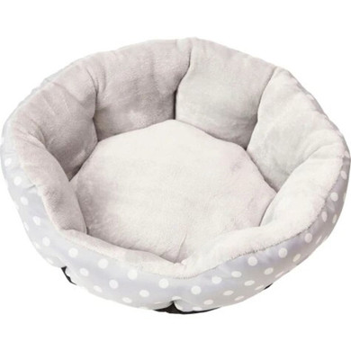 Cosmo Furbabies Comfortable Polka White Dot Pet Bed - 20"
