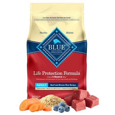 Blue Buffalo Life Protection Formula Beef and Brown Recipe Adult Dog Food