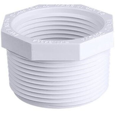 Genova Plastic Reducer Bushing - White