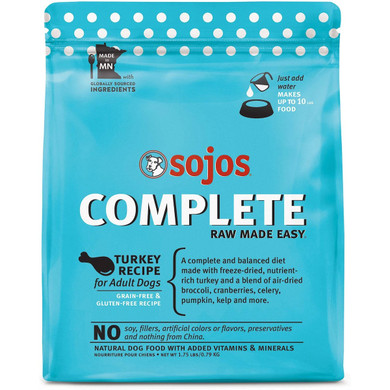 Sojos Turkey Recipe Complete Dog Food - 1.75 lb