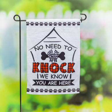 Evergreen Enterprises No Need to Knock Dog Garden Flag