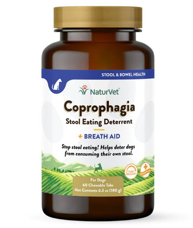 Naturvet Coprophagia Stool Eating Deterrent Chewable Tablets - 60 ct