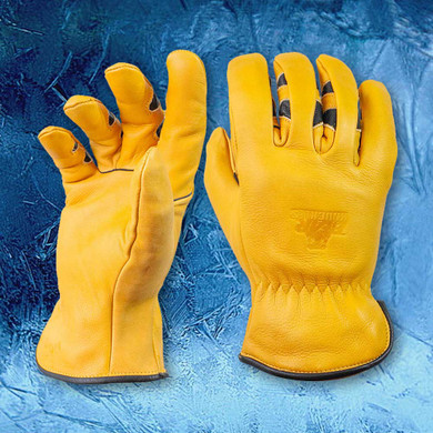 Bear Knuckles Fleece-Lined Water Resistant Cowhide Driver Gloves